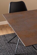 Esstisch >Heaven< in rostbrown, schwarz - 200x75,5x100 (BxHxT)