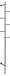 Wandgarderobe >Aspen< in schwarz, Stahl - 24,6x171,2x20,7cm (BxHxT)