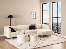 Satztisch >Dice< (2-teilig) in travertin, MDF - 58x40x58cm (BxHxT)