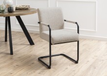 Freischwinger >Adele< (2er-Set) in Beige, Stoff,...