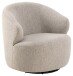 Drehsessel >Westport< in Beige, Stoff, Stahl - 80x76,5x80cm (BxHxT)