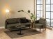 Couchtisch >Malta< in schwarz, Keramik, Stahl - 45x60cm (HxD)