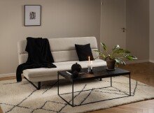 Schlafsofa >Arbonne< in Beige, Stoff - 200x91x124cm...