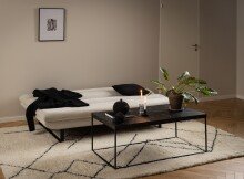 Schlafsofa >Arbonne< in Beige, Stoff - 200x91x124cm (BxHxT)