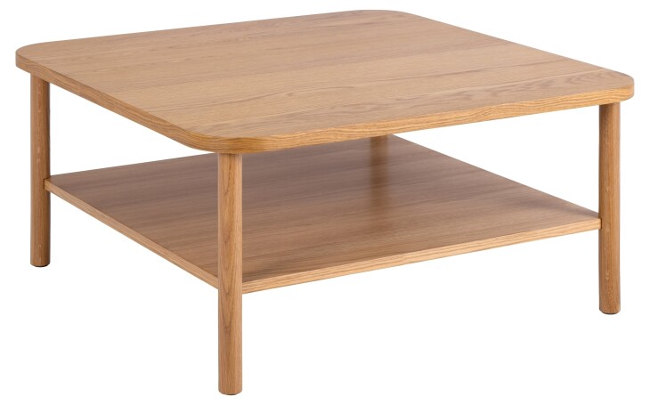 Couchtisch >Banbury< in natürlich, Eiche - 90x42x90cm (BxHxT)