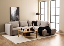 Couchtisch >Banbury< in natürlich, Eiche - 90x42x90cm (BxHxT)