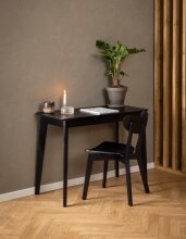 Esszimmerstuhl >Roxby< (2er-Set) in schwarz, Holz - 45x79,5x55cm (BxHxT)