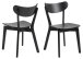 Esszimmerstuhl >Roxby< (2er-Set) in schwarz, Holz - 45x79,5x55cm (BxHxT)