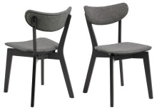 Esszimmerstuhl >Roxby< (2er-Set) in Grau, Stoff -...