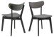 Esszimmerstuhl >Roxby< (2er-Set) in Grau, Stoff - 45x79,5x55cm (BxHxT)