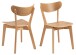 Esszimmerstuhl >Roxby< (2er-Set) in natürlich, Holz - 45x79,5x55cm (BxHxT)