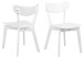 Esszimmerstuhl >Roxby< (2er-Set) in weiss, Holz - 45x79,5x55cm (BxHxT)