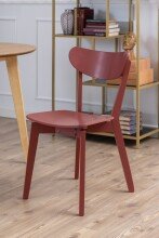 Esszimmerstuhl >Roxby< (2er-Set) in orange, Holz -...