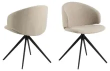 Esszimmerstuhl >Ella< in Beige, Stoff - 53x78x54cm...