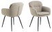 Armlehnstuhl >Dora< in Beige, Stoff - 58x84x59cm (BxHxT)