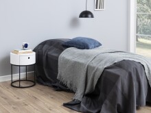 Nachttisch >Polo< in weiss, MDF - 51x40cm (HxD)