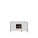 Sideboard >Saitama < 2 Türen, 2 Schubladen, in Mauvella Eiche/ Secret grey - 141,4x86,8x41,6cm (BxHxT)