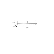 Wandboard >Saitama < in Mauvella Eiche/ Secret grey - 124,8x25,6x21,9cm (BxHxT)