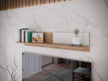 Wandboard >Saitama < in Mauvella Eiche/ Secret grey...