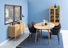 Armlehnstuhl >Ilsa< (2er-Set) in Grau, Polyester, Stahl - 54,5x84,5x60cm (BxHxT)