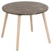 Couchtisch >Roslin< in Braun, Marmor, Rubberwood - 60x45,5x60x60cm (BxHxTxD)