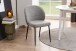 Polsterstuhl >Patricia< (2er-Set) in Grau, Stoff, Stahl - 52x82x57,5cm (BxHxT)