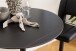 Bartisch >Malta< in schwarz, Keramik, MDF, Stahl - 80x105x80cm (BxHxT)