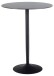 Bartisch >Malta< in schwarz, Keramik, MDF, Stahl - 80x105x80cm (BxHxT)