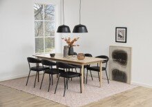 Armlehnstuhl >Ava< (2er-Set) in schwarz - 56x77,5x52,5 (BxHxT)