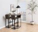 Barhocker >Avanja< in anthrazit, Polyester, Stahl - 43x107,5x51cm (BxHxT)