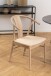Holzstuhl >Janik< (2er-Set) in Eiche weiss pigmentiert - 54x83x54 (BxHxT)