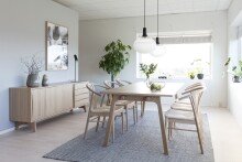 Holzstuhl >I_York< (2er-Set) in Eiche weiss pigmentiert - 54x83x54 (BxHxT)