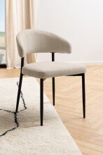 Polsterstuhl >Edina< (2er-Set) in Beige,...