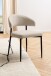 Polsterstuhl >Edina< (2er-Set) in Beige, Polyester,Stahl - 56x77x55cm (BxHxT)