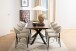 Polsterstuhl >Edina< (2er-Set) in Beige, Polyester,Stahl - 56x77x55cm (BxHxT)