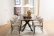 Polsterstuhl >Edina< (2er-Set) in Beige, Polyester,Stahl - 56x77x55cm (BxHxT)