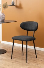 Esszimmerstuhl >Denise< (2er-Set) in Grau - 43,5x78,5x53 (BxHxT)