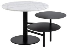 Couchtisch >Lahti< in weiss, Marmor - 60x47x60cm...
