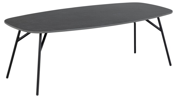 Couchtisch >Caracas< in schwarz, keramisch - 120x41x60cm (BxHxT)