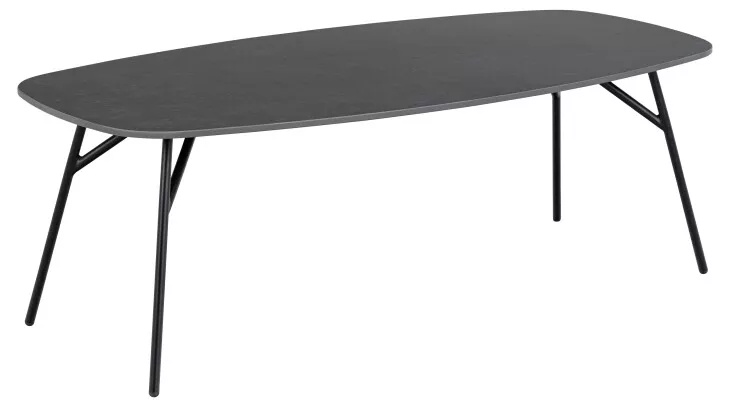 Couchtisch >Caracas< in schwarz, keramisch - 120x41x60cm (BxHxT)