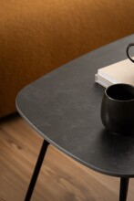 Couchtisch >Caracas< in schwarz, keramisch - 120x41x60cm (BxHxT)