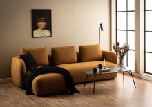 Couchtisch >Caracas< in schwarz, keramisch - 120x41x60cm (BxHxT)