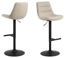 Barhocker >Adisa< (2er-Set) in Beige, Stoff -...