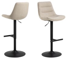 Barhocker >Adisa< (2er-Set) in Beige, Stoff -...