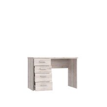 Schreibtisch >NET106< mit 4 Schubladen, in Sandeiche Dekor - 110x76,5x60cm (BxHxT)