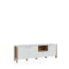 TV-Lowboard >Saitama < mit 3 Türen und Schublade, in Mauvella Eiche Dekor/ Secret grey  - 191,1x64,1x41,6cm (BxHxT)