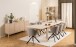 Esstisch >Linley< in Eiche weiss pigmentiert, MDF - 200x75x100cm (BxHxT)