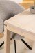 Kulissen-Esstisch >Linley< in Eiche weiss pigmentiert, MDF - 200x75x100 (BxHxT)