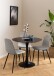 Esszimmerstuhl >Celia< (4er-Set) in Grau, Stoff - 44x86x54cm (BxHxT)