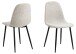Esszimmerstuhl >Celia< (4er-Set) in Grau, Stoff - 44x86x54cm (BxHxT)